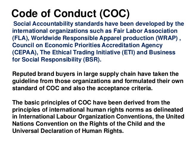 Code of ethics for fashion industry 25 Code of ethics for fashion industry 51